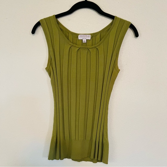 Chartreuse Joseph A Ribbed Shell Tank - Picture 1 of 3